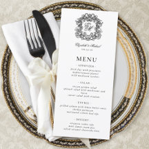 Elegantes formales Monogramm-Wappen Hochzeit
