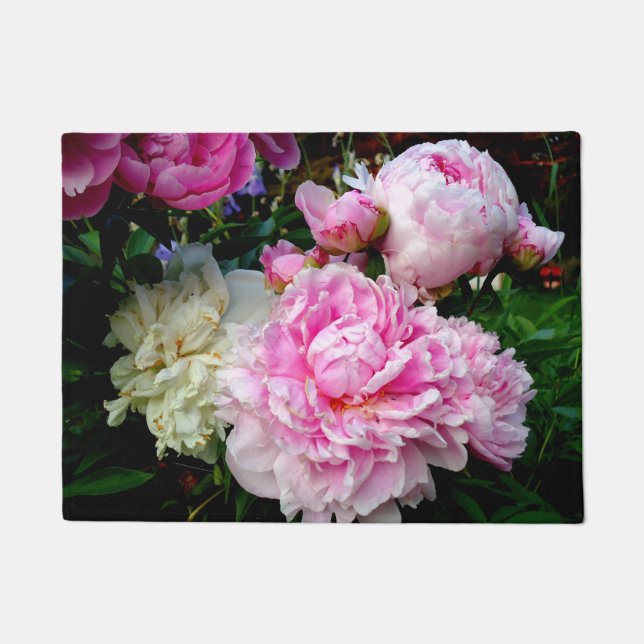 Elegantes Foto aus rosa, blühenden Pinien Fußmatte (Vorderseite)