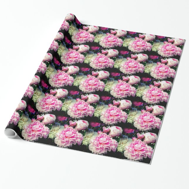 Elegantes Foto aus rosa, blühenden Pinien Geschenkpapier (Ungerollt)