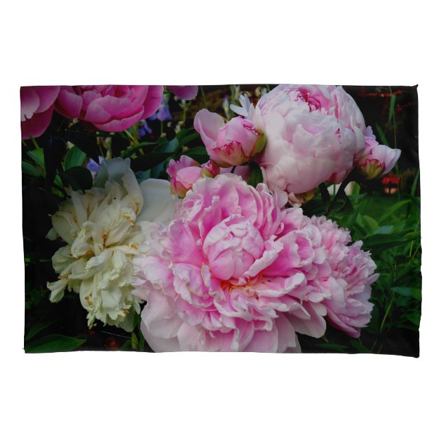 Elegantes Foto aus rosa, blühenden Pinien Kissenbezug (Vorderseite-Links)
