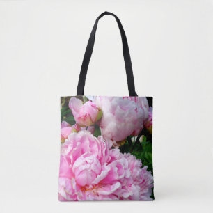 Elegantes Foto aus rosa, blühenden Pinien Tasche