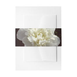 Elegantes Foto aus weißer Blume mit Blumen Einladungsbanderole