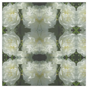 Elegantes Foto aus weißer Blume mit Blumen Stoff