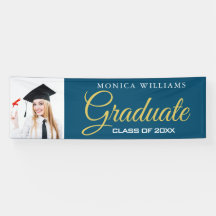 Elegantes Foto-Banner für 2021-Absolventen