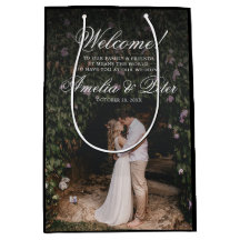 Elegantes Foto Black Wedding Willkommen