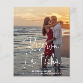 Elegantes Foto Budget Spanische Hochzeit retten Da Flyer