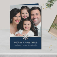 Elegantes Foto Frohe Weihnachtskarte