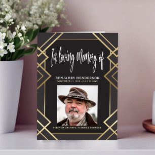 Elegantes Foto für das Love Memory Funeral Program Programm