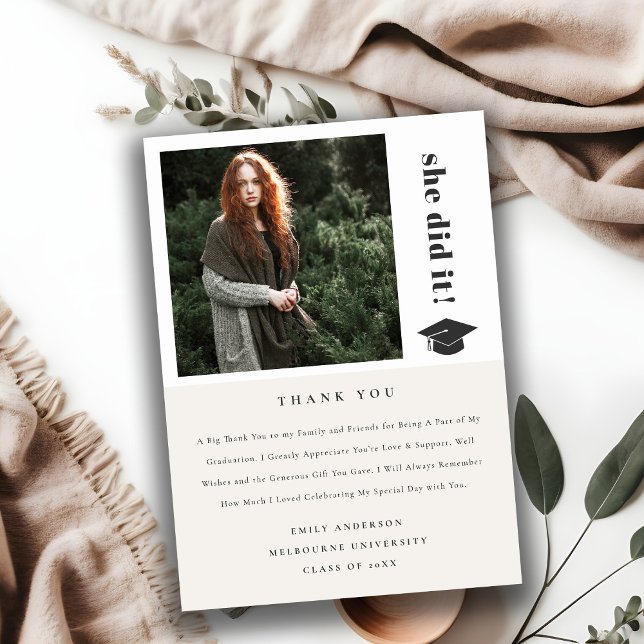 Elegantes Foto für die Fettformatierung Dankeskarte (Von Creator hochgeladen)