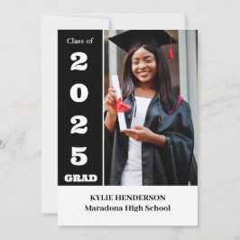 Elegantes Foto für moderne Abschlüsse Einladung