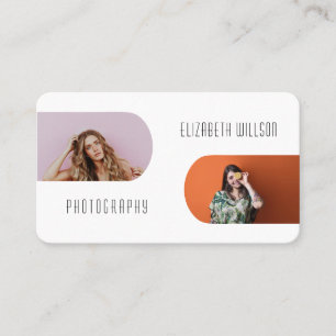 Elegantes Foto für modische Firmenlogos Visitenkarte