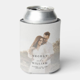 Elegantes Foto Gastgeschenk Hochzeit Dosenkühler