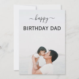 elegantes Foto Geburtstag Papa/Vater Karte