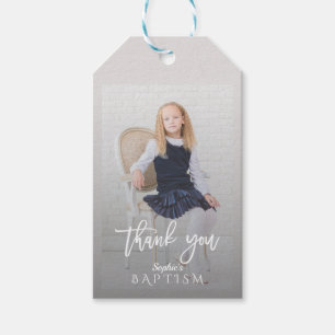 Elegantes Foto Girl Geschenkanhänger