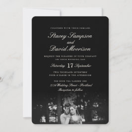 Elegantes Foto Hochzeit Einladung