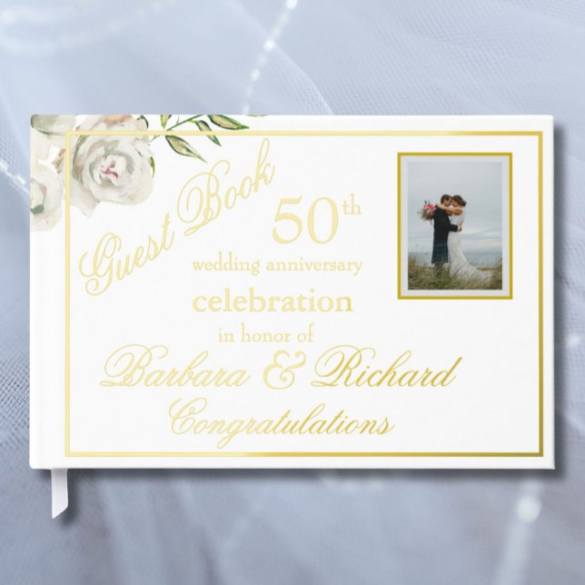 Elegantes Foto Hochzeit Jubiläum Party Gästebuch (Von Creator hochgeladen)