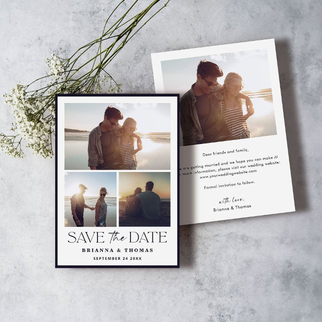Elegantes Foto Hochzeit Save The Date (Von Creator hochgeladen)