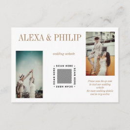 Elegantes Foto Hochzeitkarte Begleitkarte