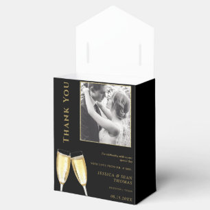 Elegantes Foto, Hochzeits-Champagner Geschenkschachtel