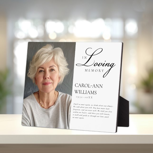 Elegantes Foto "In Love Memory" Beerdigung Fotoplatte (Von Creator hochgeladen)