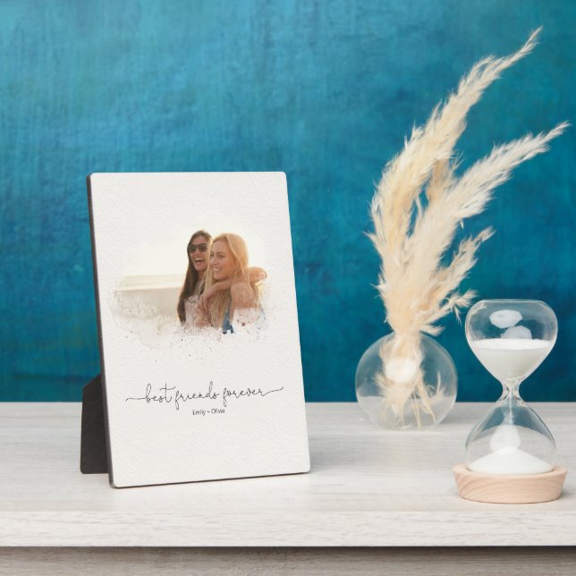 Elegantes Foto Mask Best Friends Forever Quote Fotoplatte (Seite)
