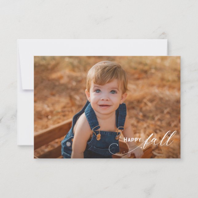 Elegantes Foto nach Maß "Happy Fall" (Vorderseite)