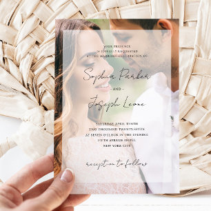Elegantes Foto Overlay   Hochzeit Einladung