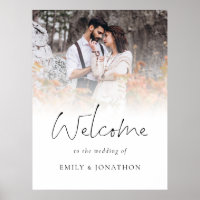 Elegantes Foto Overlay Willkommen bei Hochzeit