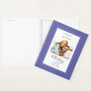 Elegantes Foto Periwinkle Blue Verlobung Wedding Planer
