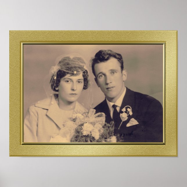 Elegantes Foto-Poster mit feinem Rahmen Poster (Vorne)