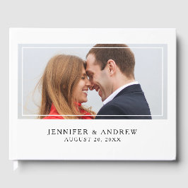 Elegantes Foto Wedding Guest Book Gästebuch