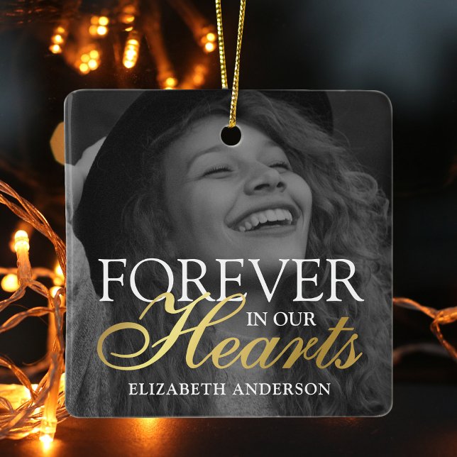 Elegantes Foto Weihnachten Keramikornament (Von Creator hochgeladen)