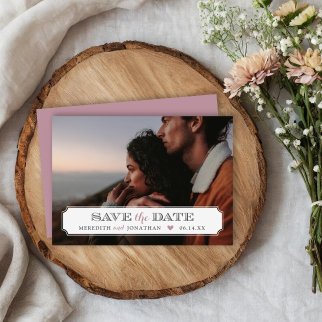 Elegantes Frame-Foto-Overlay Save the Date (Von Creator hochgeladen)