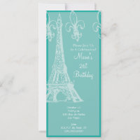 Elegantes französisches Geburtstagsfeier-Party