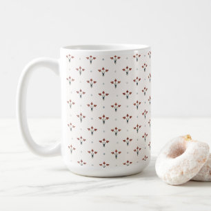 Elegantes französisches imperiales Blumen- und Dia Kaffeetasse