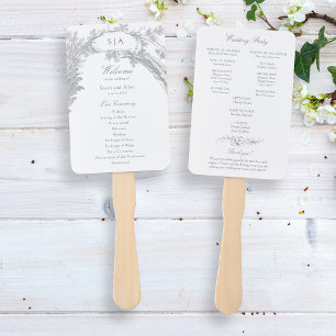 Elegantes französisches Rokoko-Floral-Programm Fächer