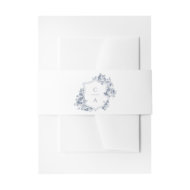 Elegantes französisches Rose Blumenzitat Einladungsbanderole (Vorderseite Beispiel)