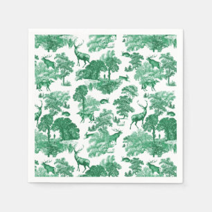 Elegantes französisches Toile-Deer-Muster Serviette