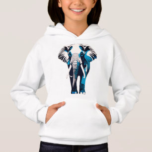 Elegantes Frauen-Elefant-Design der Kontur - Hoodie