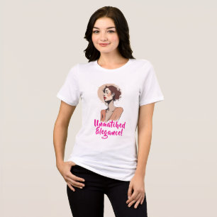 Elegantes Frauenportrait Tri-Blend Shirt