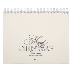 Elegantes Frohe Weihnachten Benutzerdefiniertes Fo Kalender