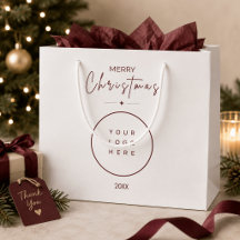 Elegantes Frohe Weihnachten Benutzerdefiniertes Lo