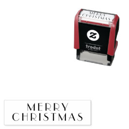 Elegantes Frohe Weihnachten Permastempel