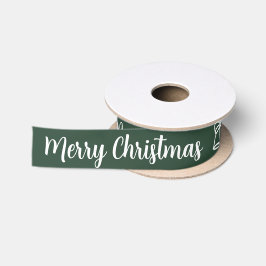 Elegantes "Frohe Weihnachten" Satinband