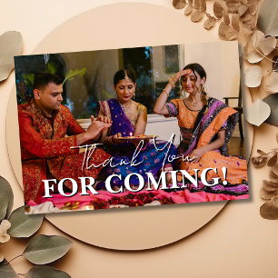 Elegantes Frohes Familienfoto Diwali Dankeschön Dankeskarte