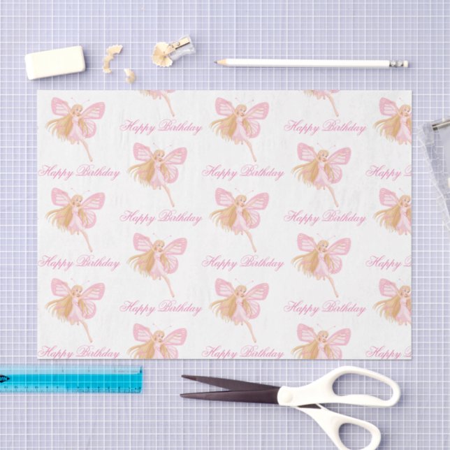 elegantes, fröhliches Geburtstagsmärchen Seidenpapier (Handwerk)