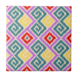 Elegantes, fröhliches mexikanisches Katzenmuster K Fliese