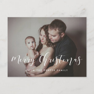 Elegantes fröhliches Weihnachts-Foto Postkarte