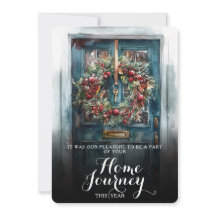 Elegantes Front Door Realtor Logo Foto Weihnachten