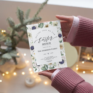 Elegantes Frühlingsgröß Osterfest Einladung